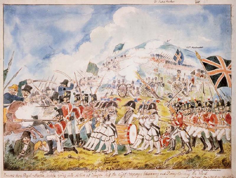Thomas Pakenham A reconstruction by William Sadler of the Battle of Vinegar Hill painted in about 1880 china oil painting image